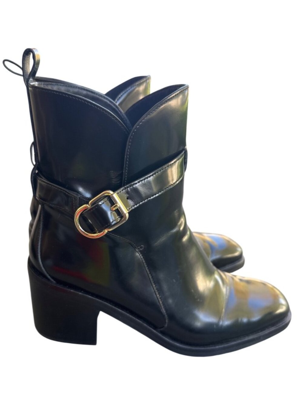 3.1 Phillip Lim Black Alexa Boots Ankle-high polished leather boots black US 9.5